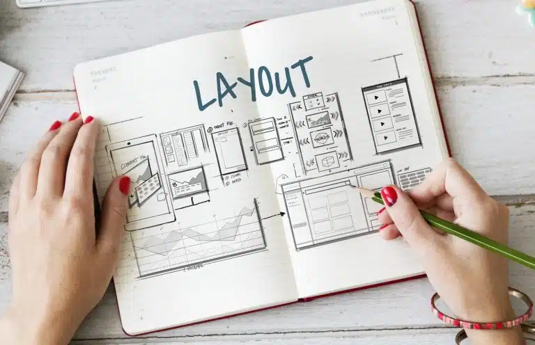 Croquis de structure de pages web